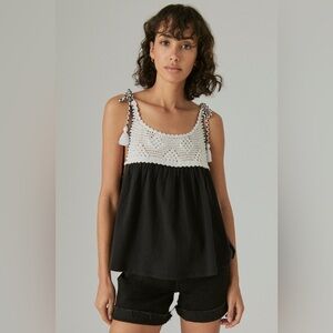 SOLD SOLD NWT  Lucky 🍀 Brand Crochet Tank